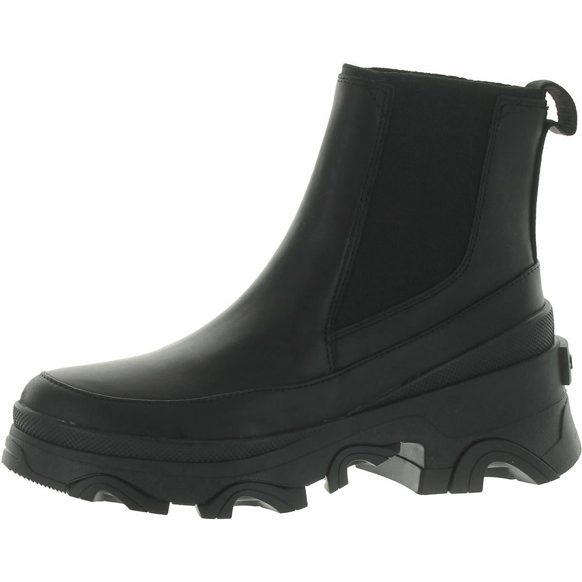 Brex Womens Leather Slip On Chelsea Boots Extreme Durability Grippy Outsole Weather Resistant User