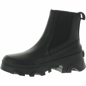 Brex Womens Leather Slip On Chelsea Boots Extreme Durability Grippy Outsole Weather Resistant User