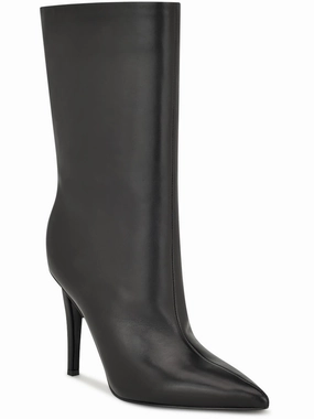 Womens Heels Pumps Mid-Calf Boots youth trend Cold Proof