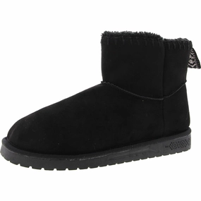 Tatum Womens Faux Suede Warm Booties Wide Cut Easy Match