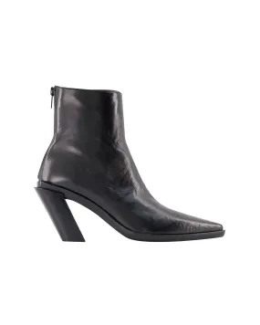Leather Cool Stable Florentine Ankle Boots - Ann Demeulemeester - Black - Leather