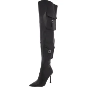 Brittany Womens Buckle Pumps Thigh-High Boots Supportive sole Water Guard