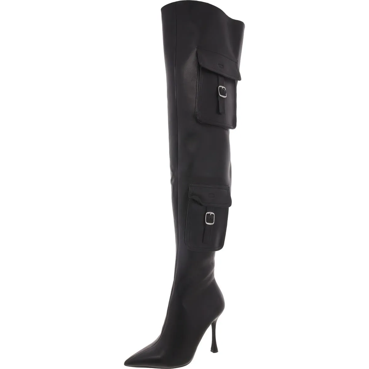 Brittany Womens Buckle Pumps Thigh-High Boots Supportive sole Water Guard