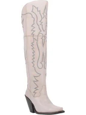Abrasion-resistant Quick Drying Rough Trail Hiker Loverly Leather Boot In White