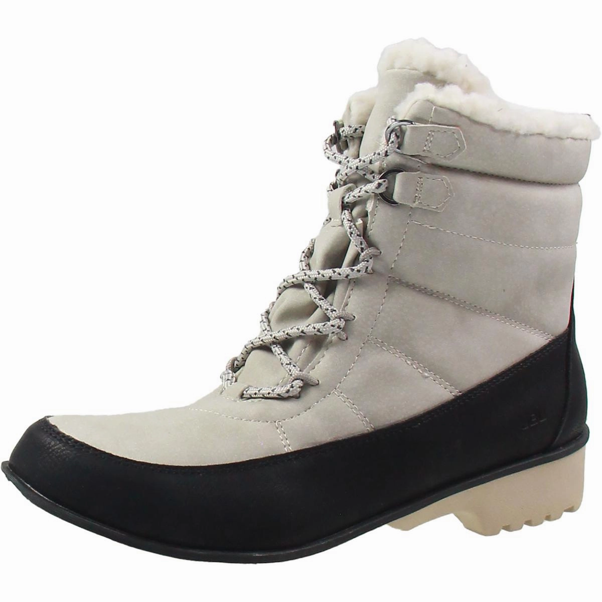Alaska Womens Padded Insole Lace Up Ankle Boots Slip Resistant Night Travel