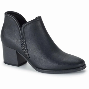 Tristen Womens Zipper Faux Leather Booties Premium Support