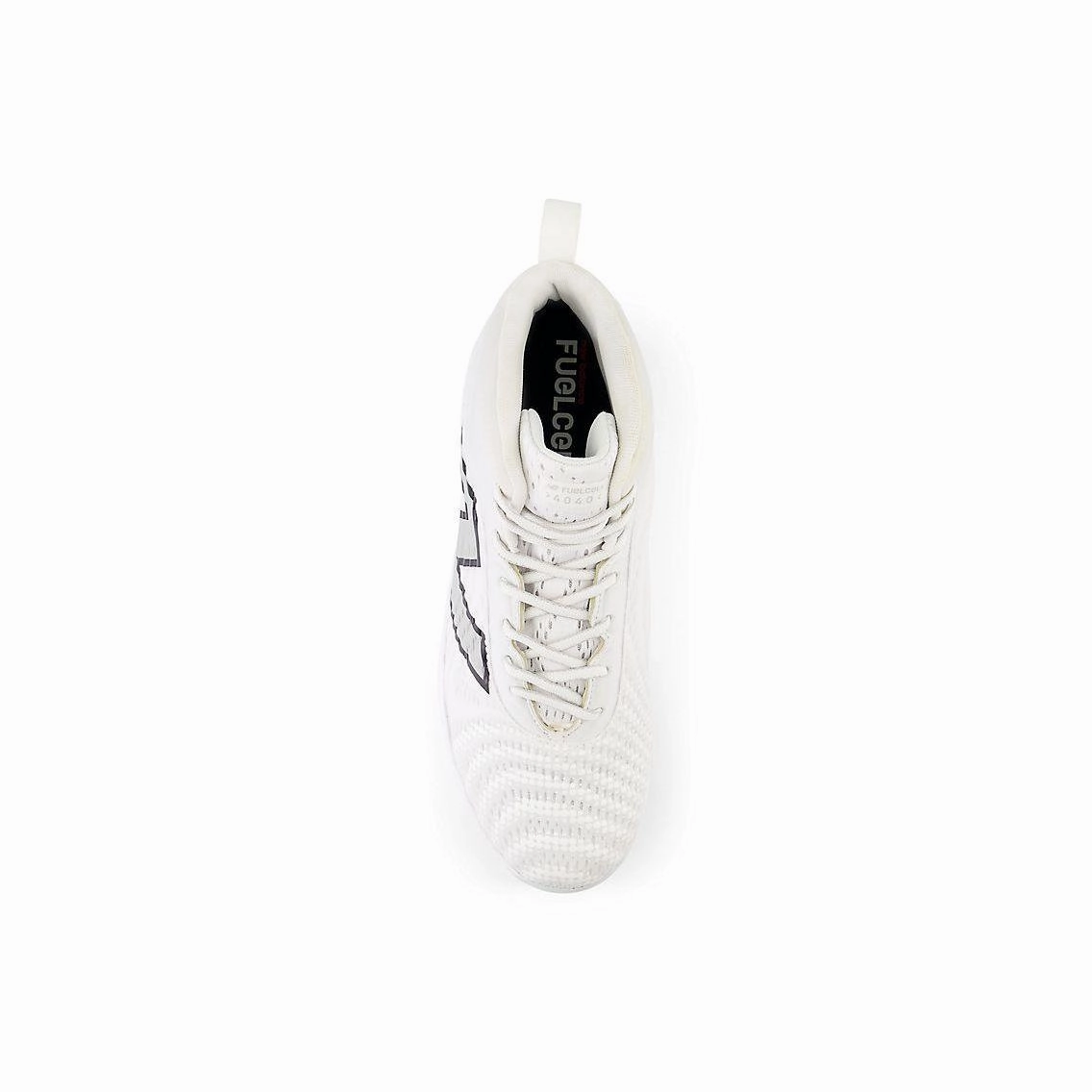 Rugged Design lateral - support - stability shoes New Balance Men's FuelCell 4040 V7 Mid-Metal Baseball Cleats - White / Rain Cloud - M4040TW7