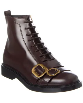 Quick Drying Cold Weather Commuter TOD??s Lace-Up Leather Boot