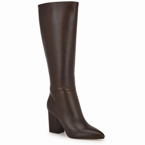 Womens Zipper Leather Knee-High Boots Animal Spot