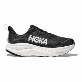 Hoka Skyflow - Black - White morning runs kayaking - running shoes