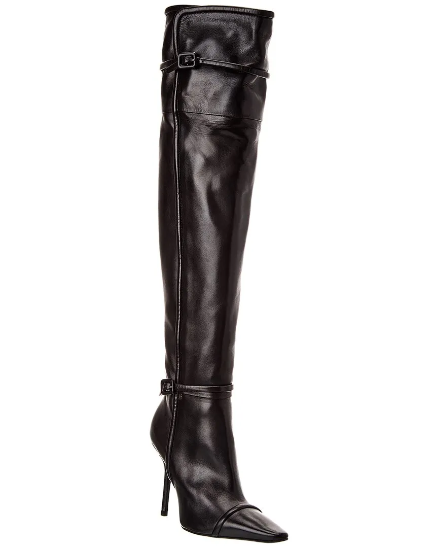 Roger Vivier Leather Knee-High Boot Everyday Protection