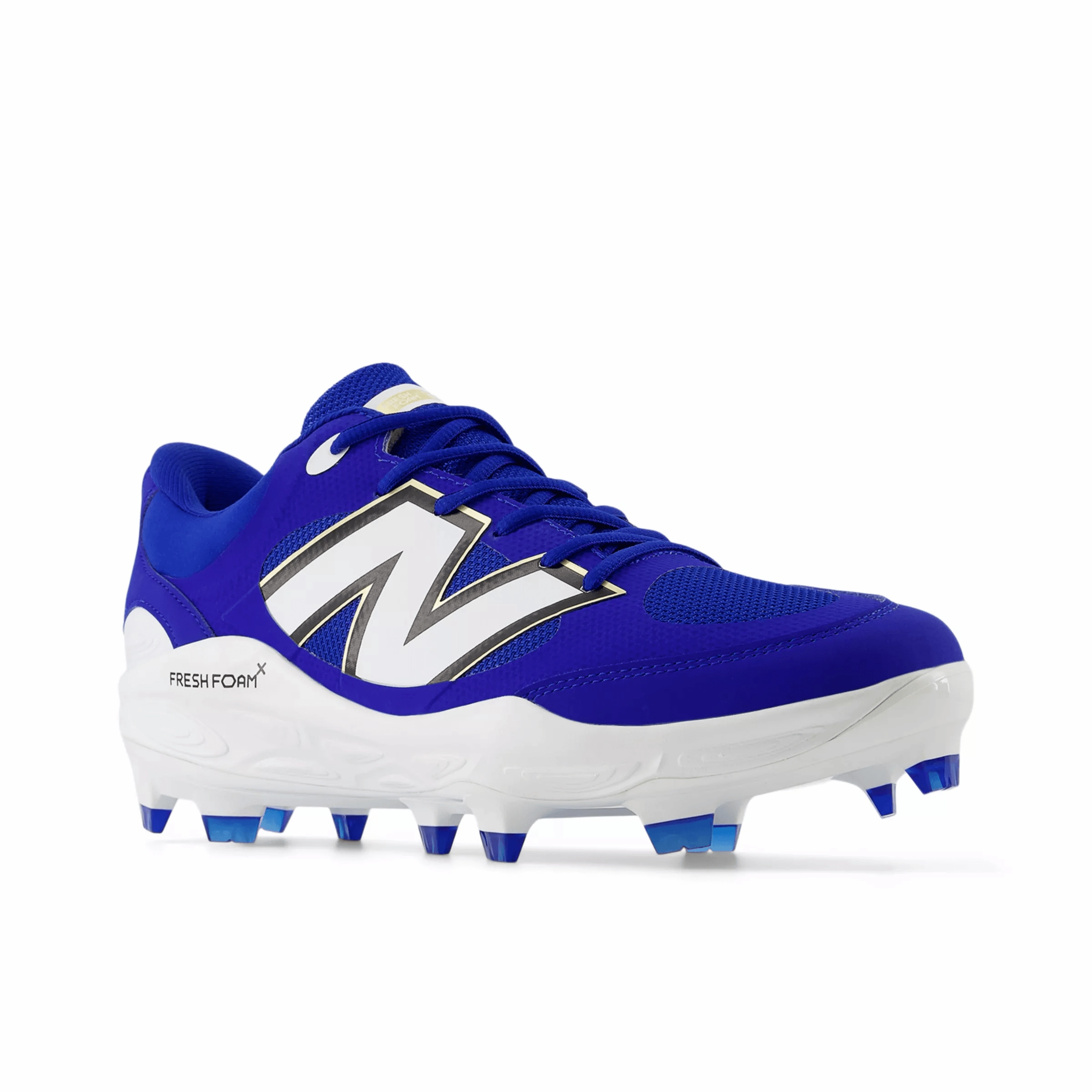 New Balance Men's Fresh Foam 3000 v7 Molded Baseball Cleats - Royal - PL3000B7 elastic - lacing running shoes
