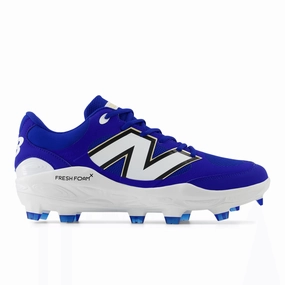 New Balance Men's Fresh Foam 3000 v7 Molded Baseball Cleats - Royal - PL3000B7 flat - footed shoe accommodation