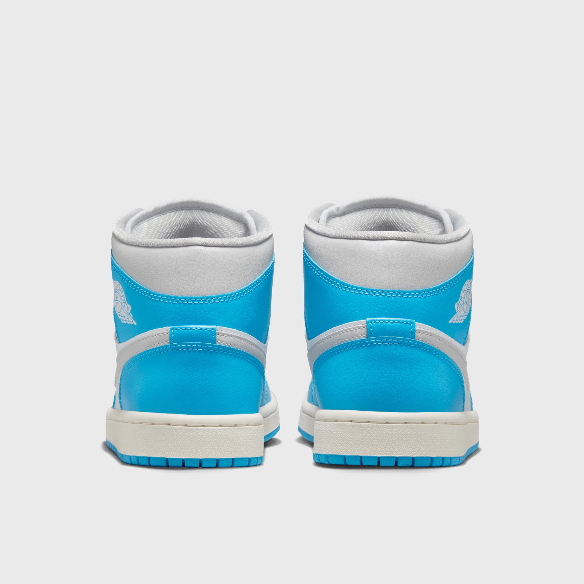 Seamless Inner Sleeve Elastic Collar Jordan Women's 1 Mid Dark Powder Blue / Neutral Grey - White