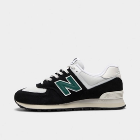 New Balance 574 Black / Green - White Casual Shoes