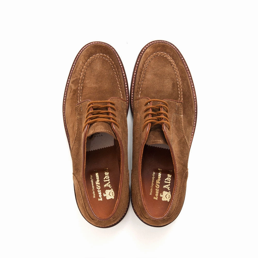 Alden Mocc Toe Blucher Snuff Suede Joy Step