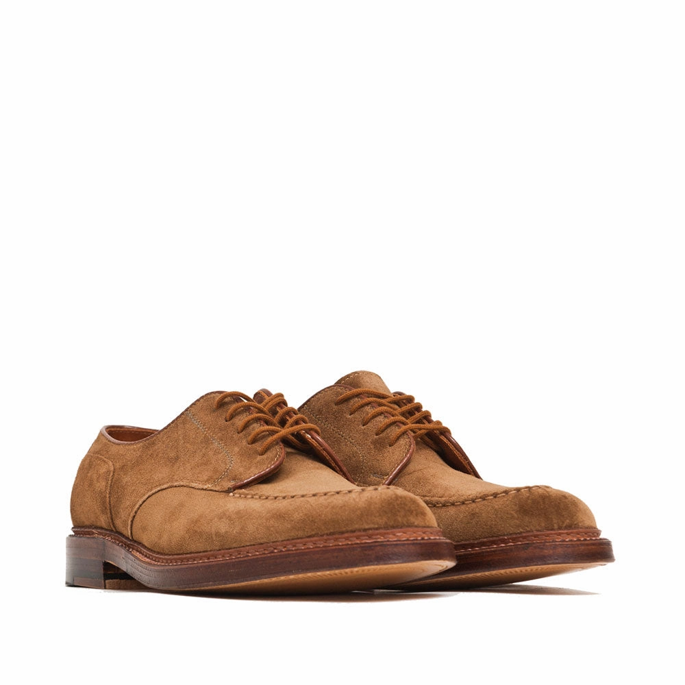 Alden Mocc Toe Blucher Snuff Suede Comfort Outsole