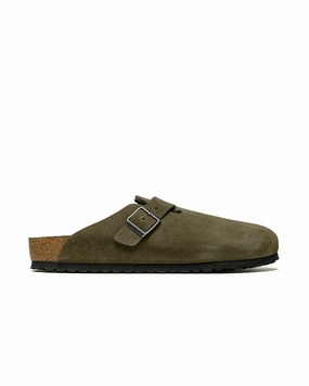 Autumn Cool Birkenstock Boston Thyme Tonal Suede