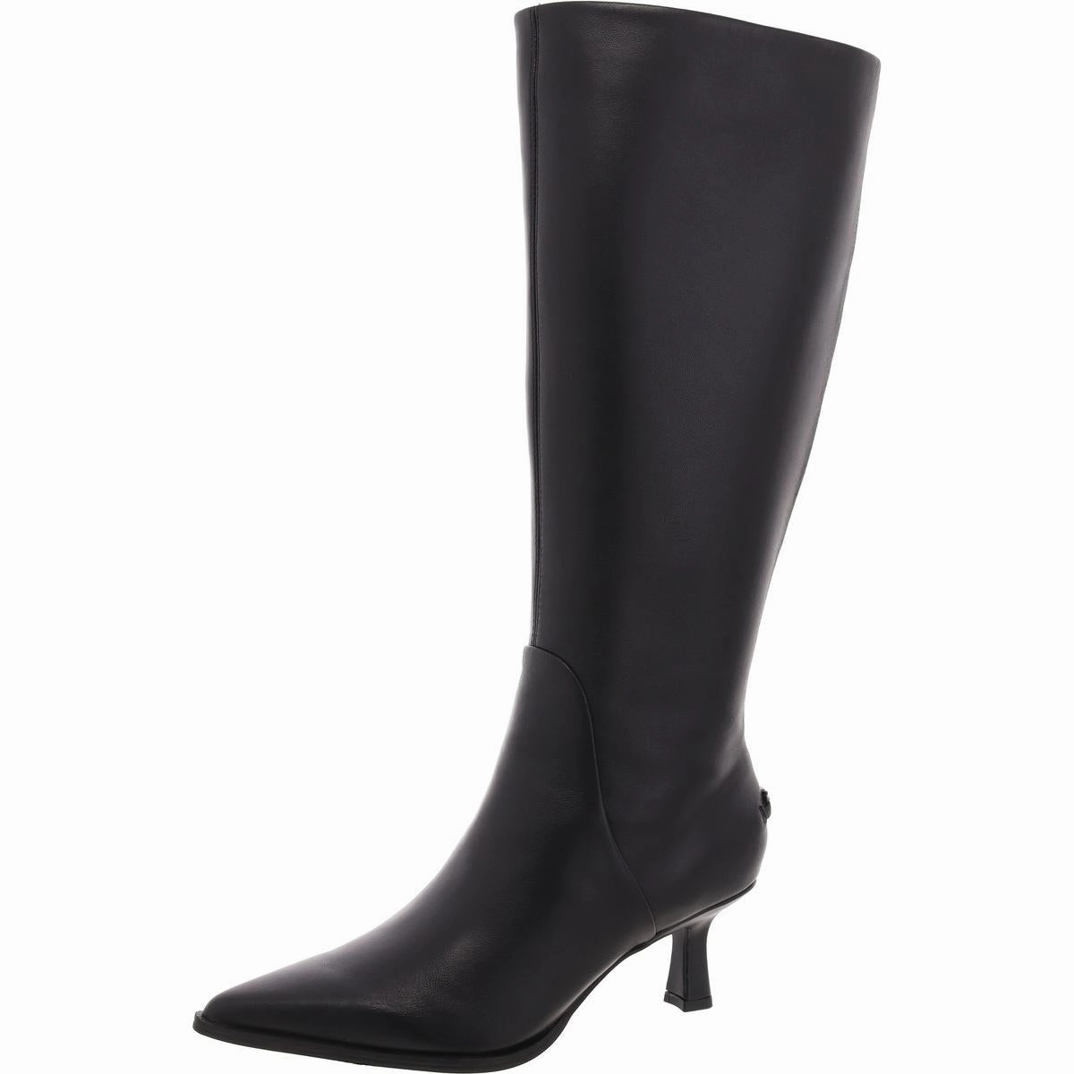 Yulia Womens Suede Wide Calf Knee-High Boots Outdoor Travel Thick sole