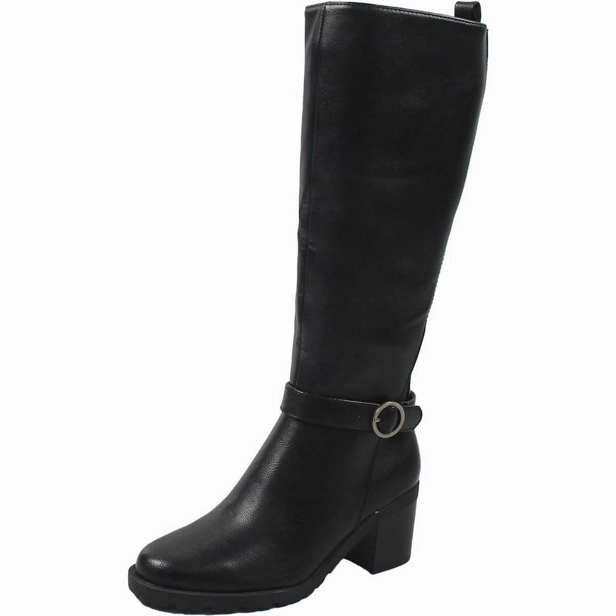 Feather Light Cold Climate Cushion Zone DYLIA Womens Buckle Manmade Mid-Calf Boots
