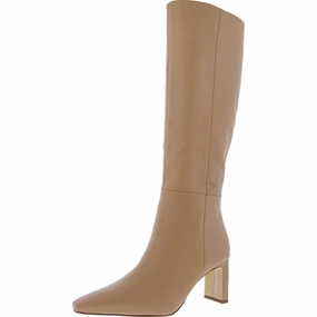Protective Finish Mountain Climber Womens Zipper Leather Knee-High Boots