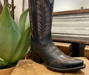 Transitional Season Women's Cowboy Boots In Black