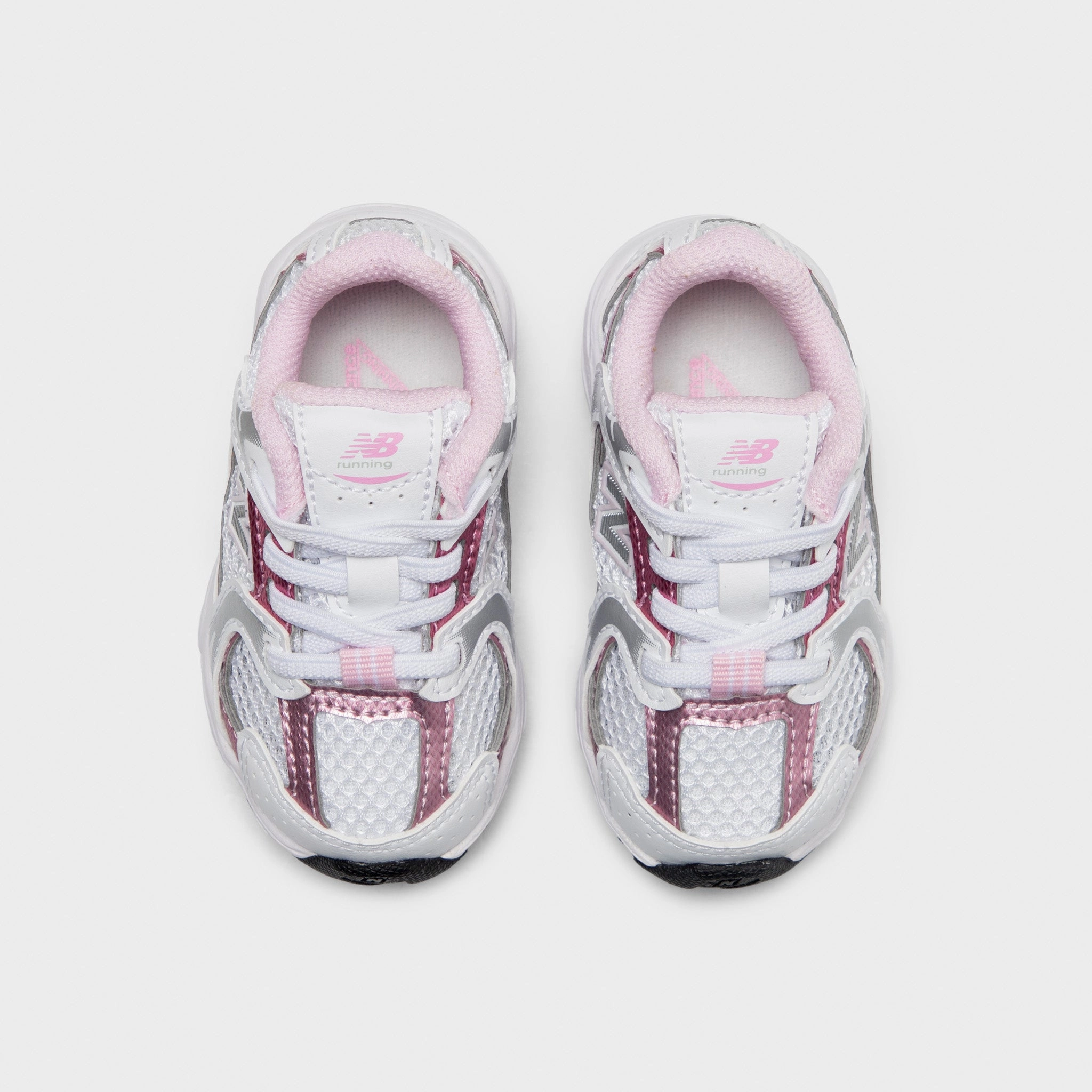 asphalt running shoes New Balance Infants' 530 White / Pink Sugar