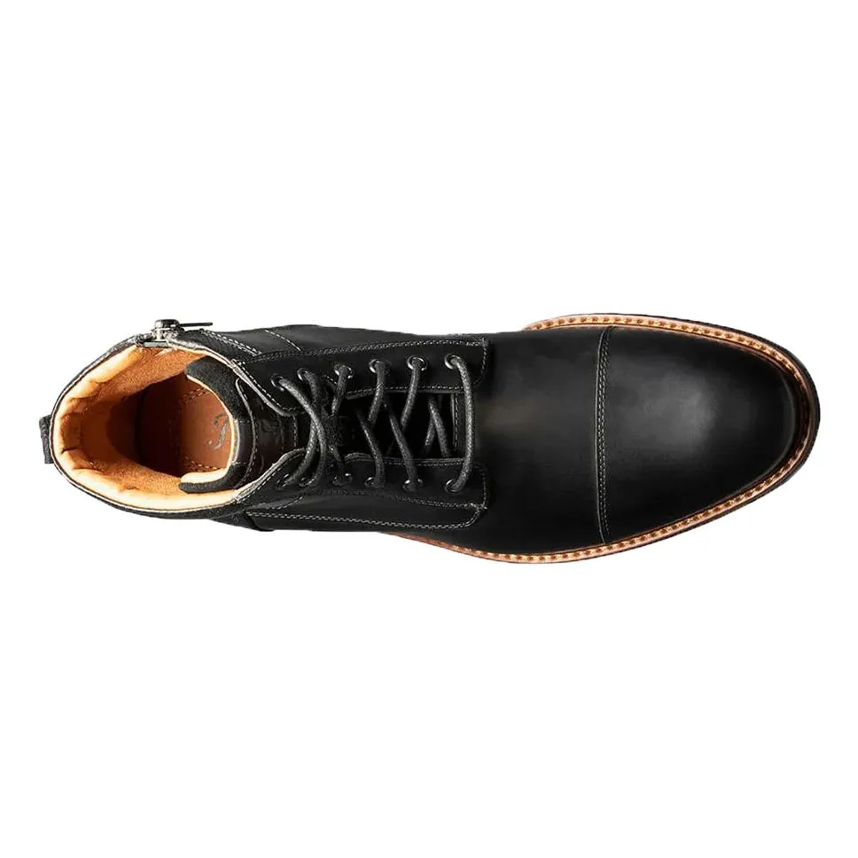 Florsheim Men's Lodge Cap Boot Black Reinforced Form Adventure Journey