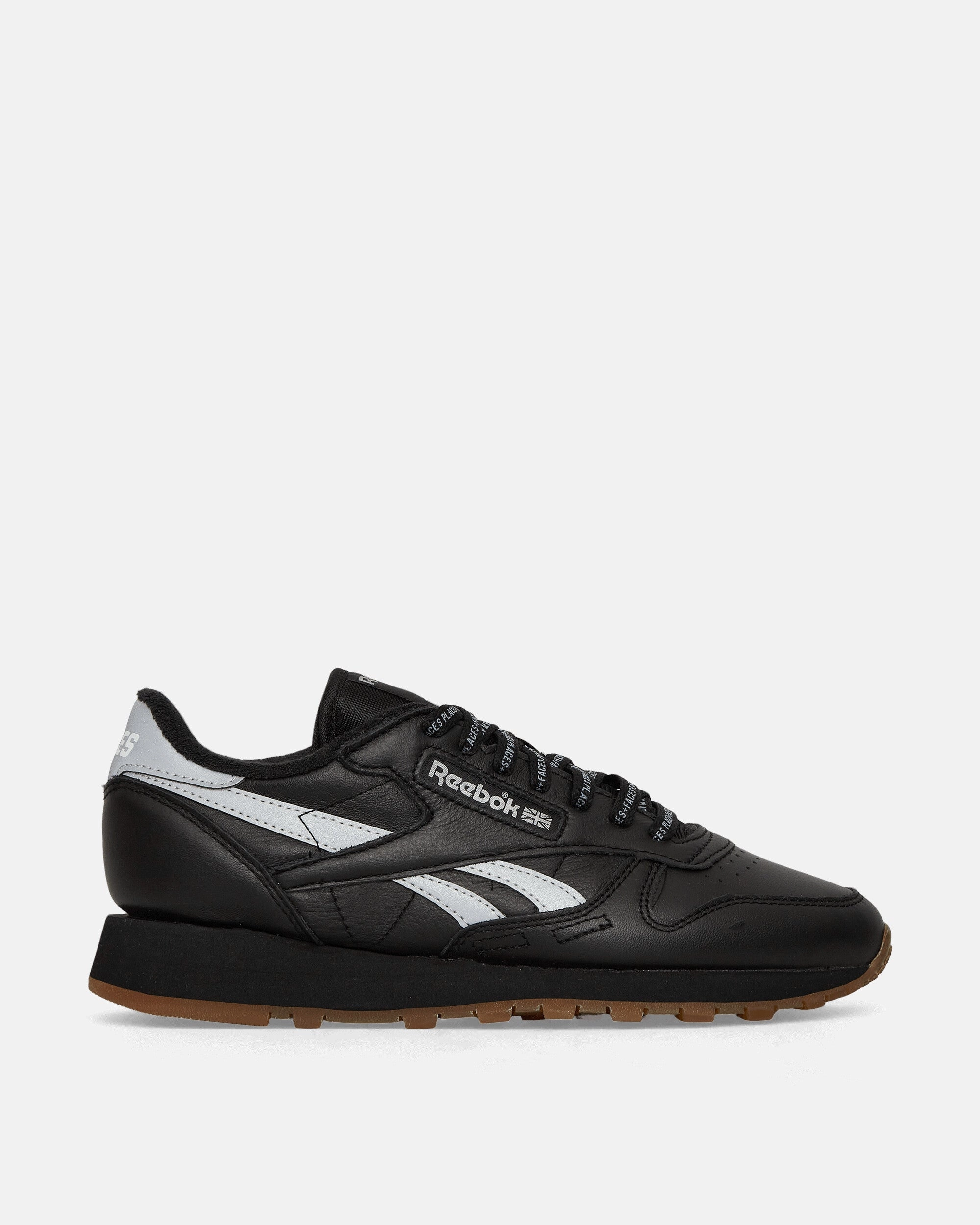 Low Touch PLACES FACES Classic Leather Sneakers Black / Silver