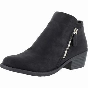 Gusto Womens Faux Leather Ankle Booties Neutral Tones