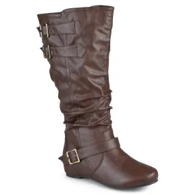 Lace-Up Design Durable Look Journee Women's Wide Calf Tiffany Boot