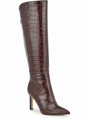 Napts Womens Tall Faux Suede Knee-High Boots Outdoor Tested