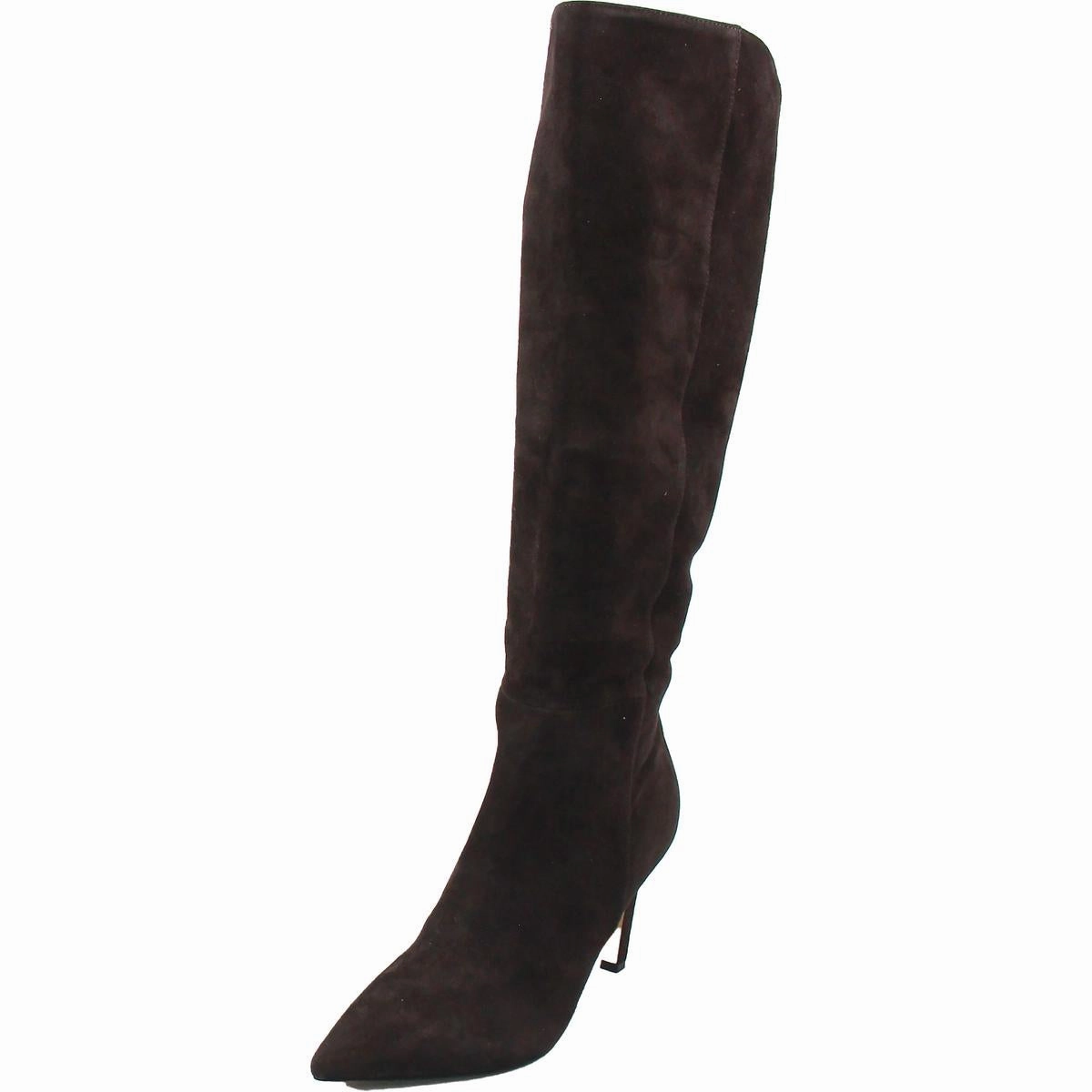 Napts Womens Tall Faux Suede Knee-High Boots Tread Control Rugged Built Daily Walks