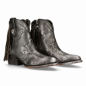 WSTM003-S1 Leather Cowboy Western Boots All-Season Protection Coffee Shop