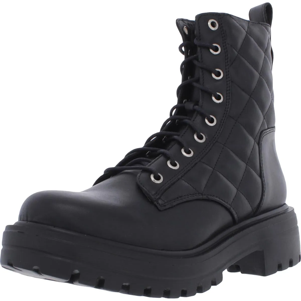 Durable Comfort Trenton Womens Leather Lugged Sole Mid-Calf Boots