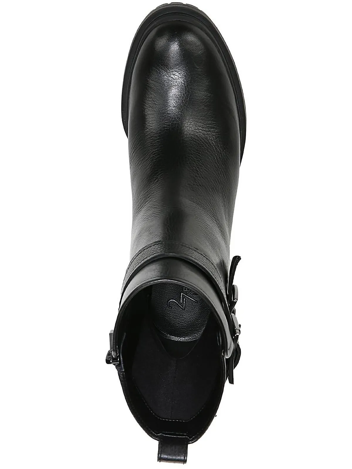 All Weather Cold Weather Commuter Trina Womens Leather Block Heel Motorcycle Boots