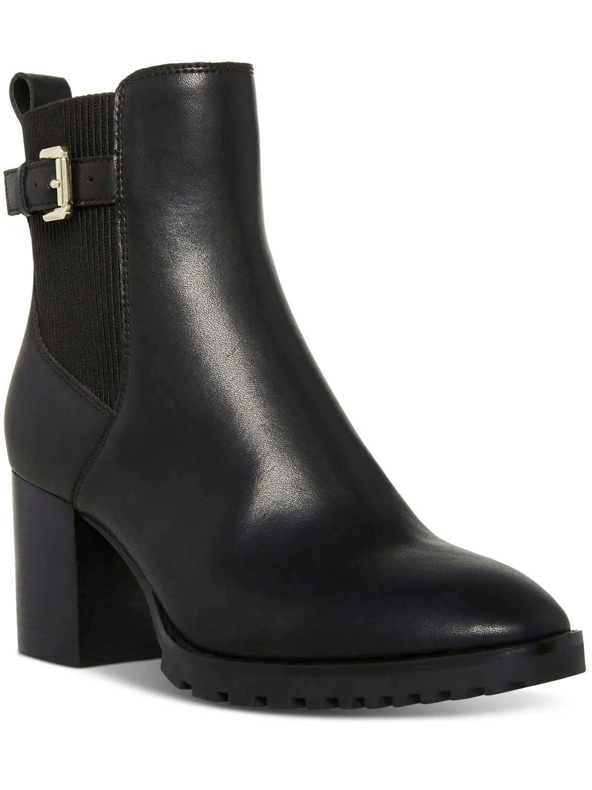 City Trek Triston Womens Block Heel Pointed Toe Ankle Boots