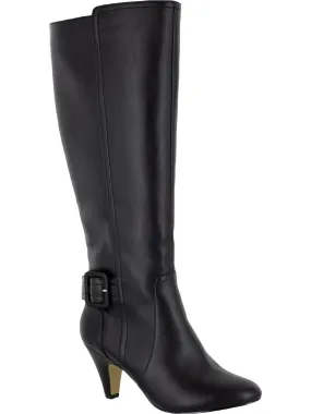 Premium Comfort Troy II Womens Leather Almond Toe Knee-High Boots