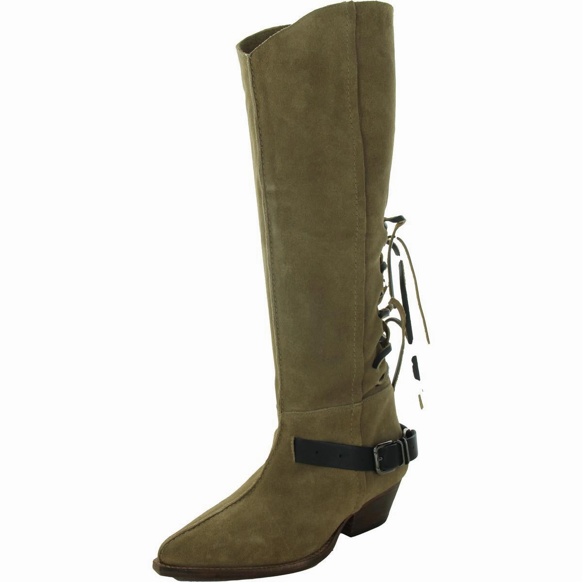 Womens Lace-Up Man Made Knee-High Boots Transitional Season All-Purpose Use