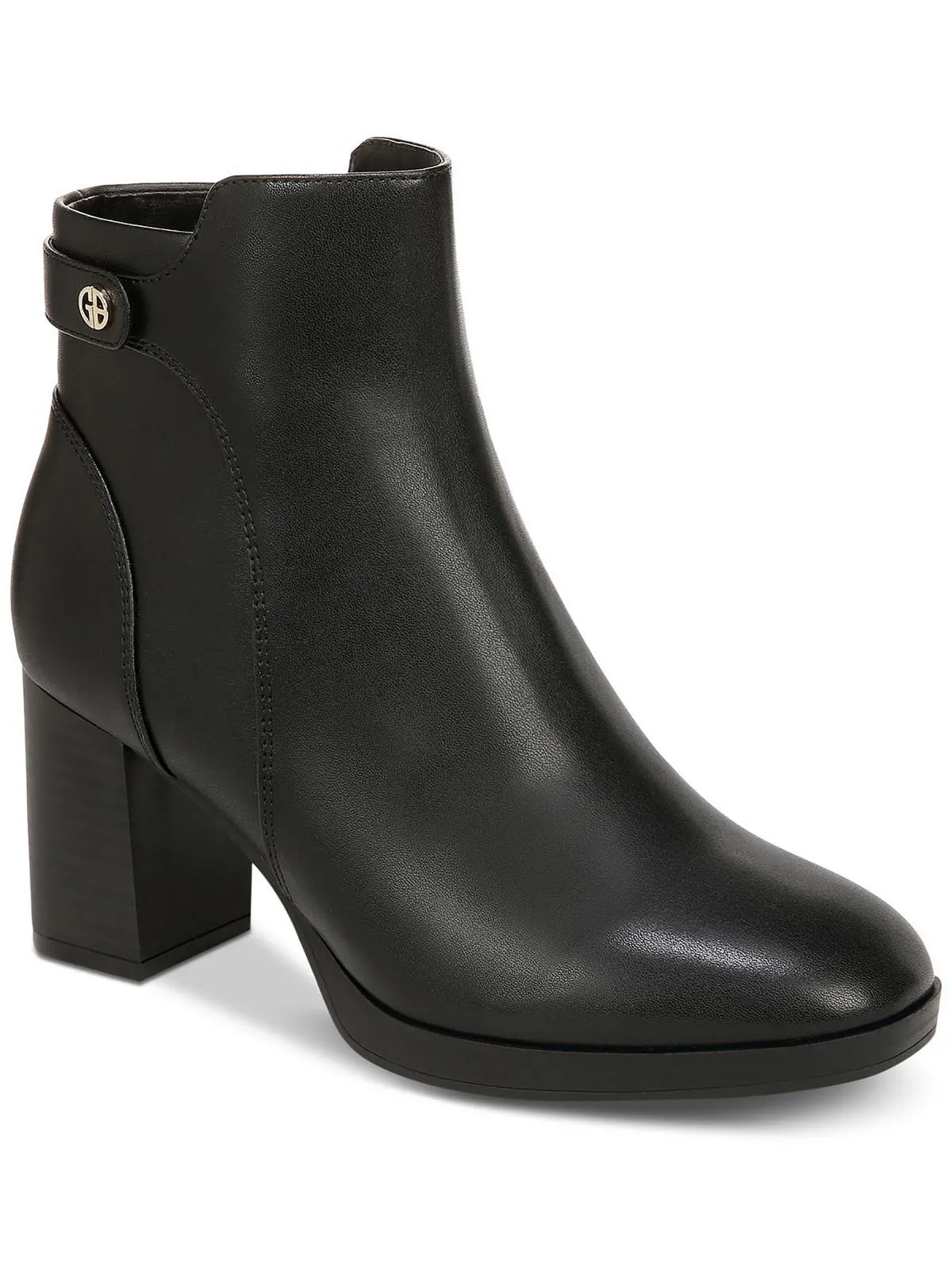 Sleek Function Insulated Fit Trumann Womens Faux Leather Embellished Ankle Boots