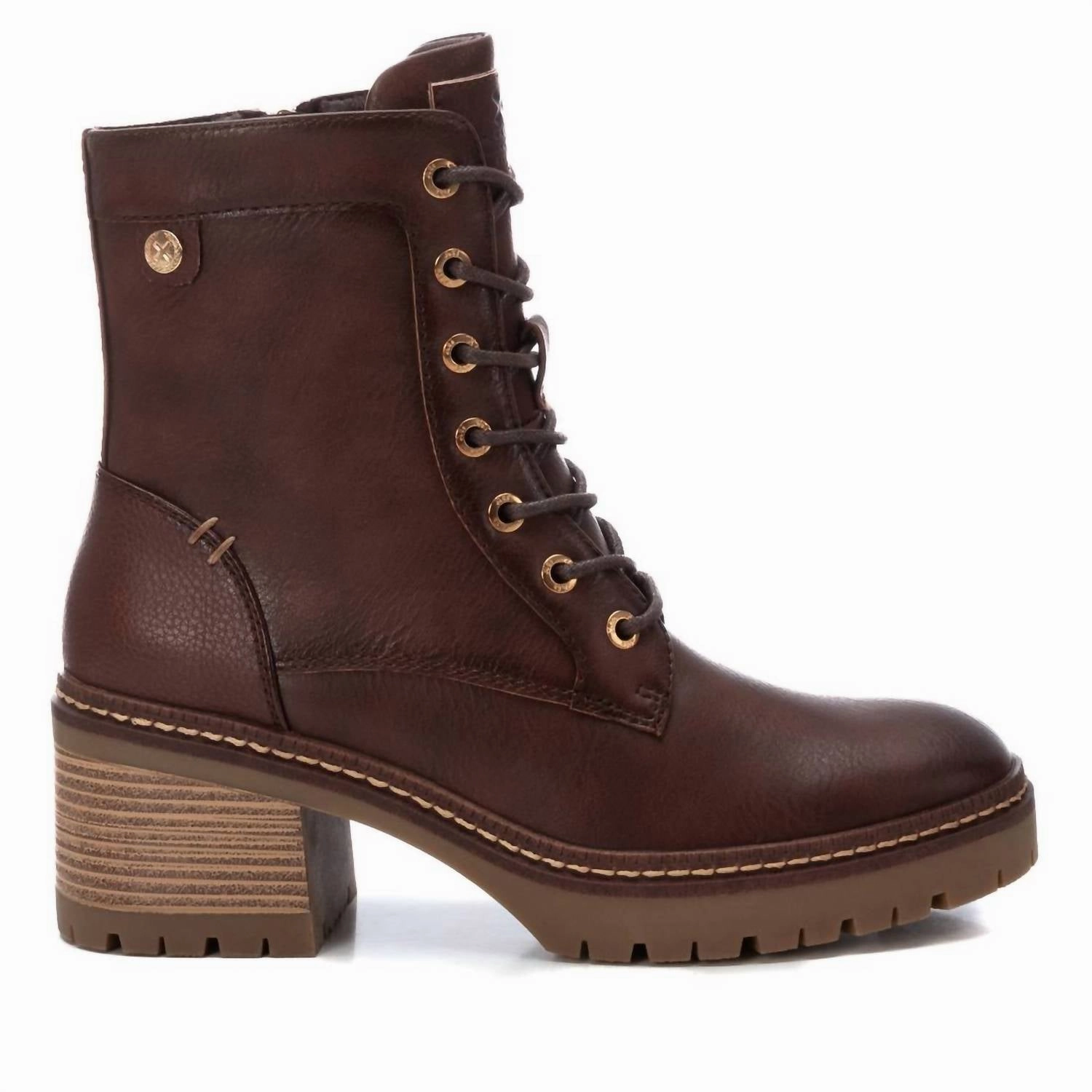 Flexible Frame Trail Runner Women's Combat Booties In Brown