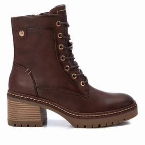 Comfort Lining Remote Hiking Ultimate Style Women's Combat Booties In Brown