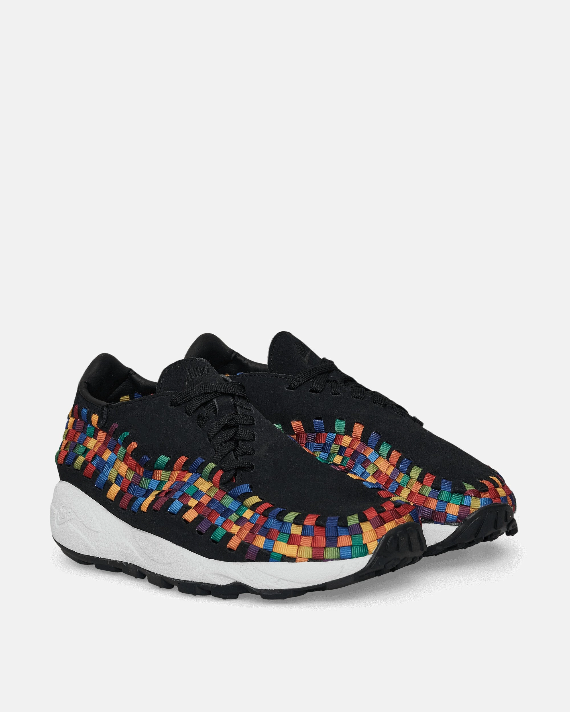 Foot Glide Women's Air Footscape Woven Sneakers Black / Multicolor