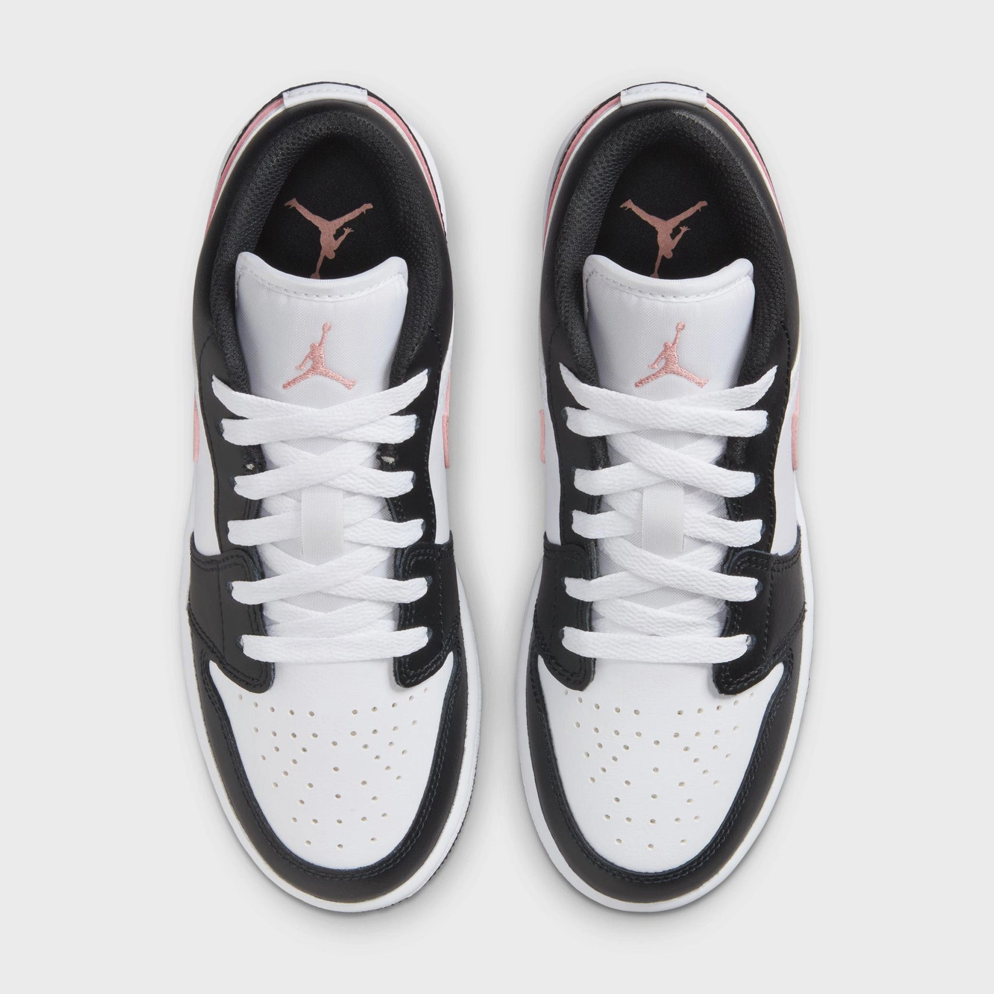 weekend run Dynamic Lacing System Jordan 1 Low GS White / Rust Pink - Black