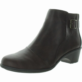 Wind Barrier City Wear Giselle Womens Buckle Faux Leather Ankle Boots