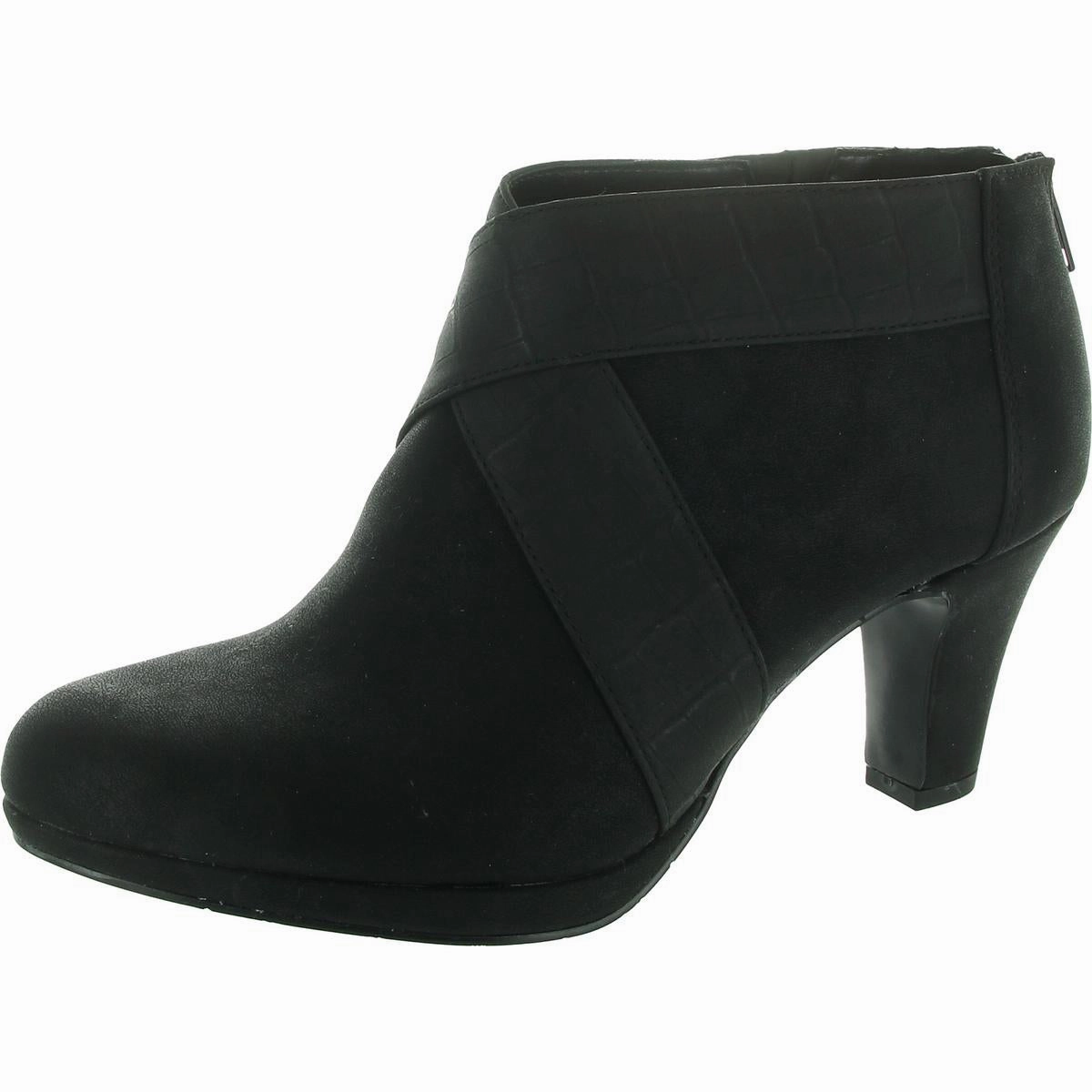 SPICE Womens Laceless Faux Leather Shooties Functional Footwear reinforced sole