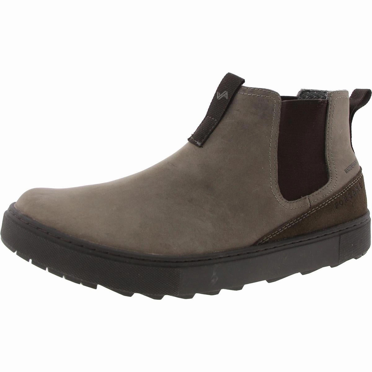 Mud Resistant Urban Commute Trek Ready Womens Mixed Media Leather Chelsea Boots