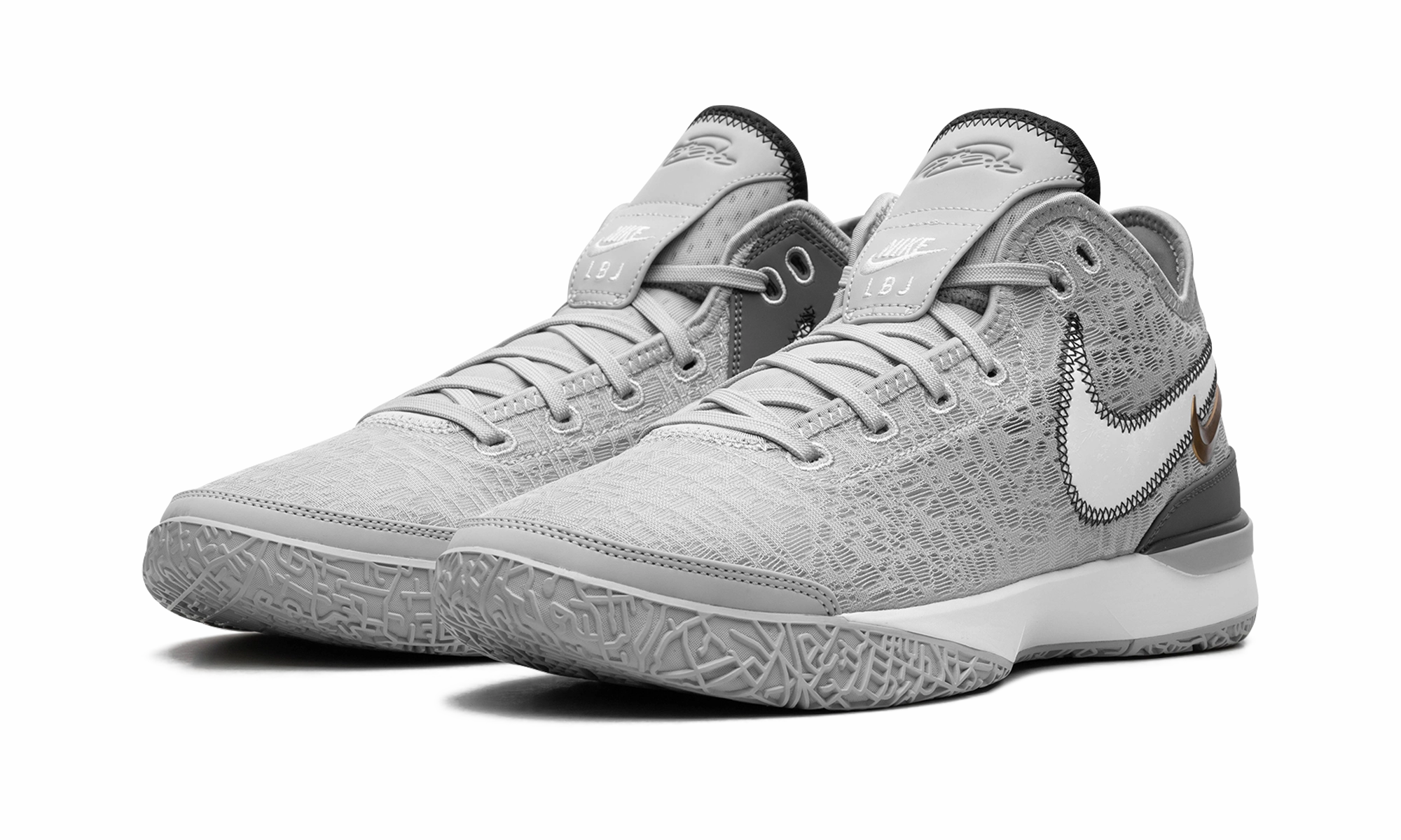 Optimal Movement Impact Protection Midsole Zoom LeBron NXXT Gen "Wolf Grey Metallic Gold"