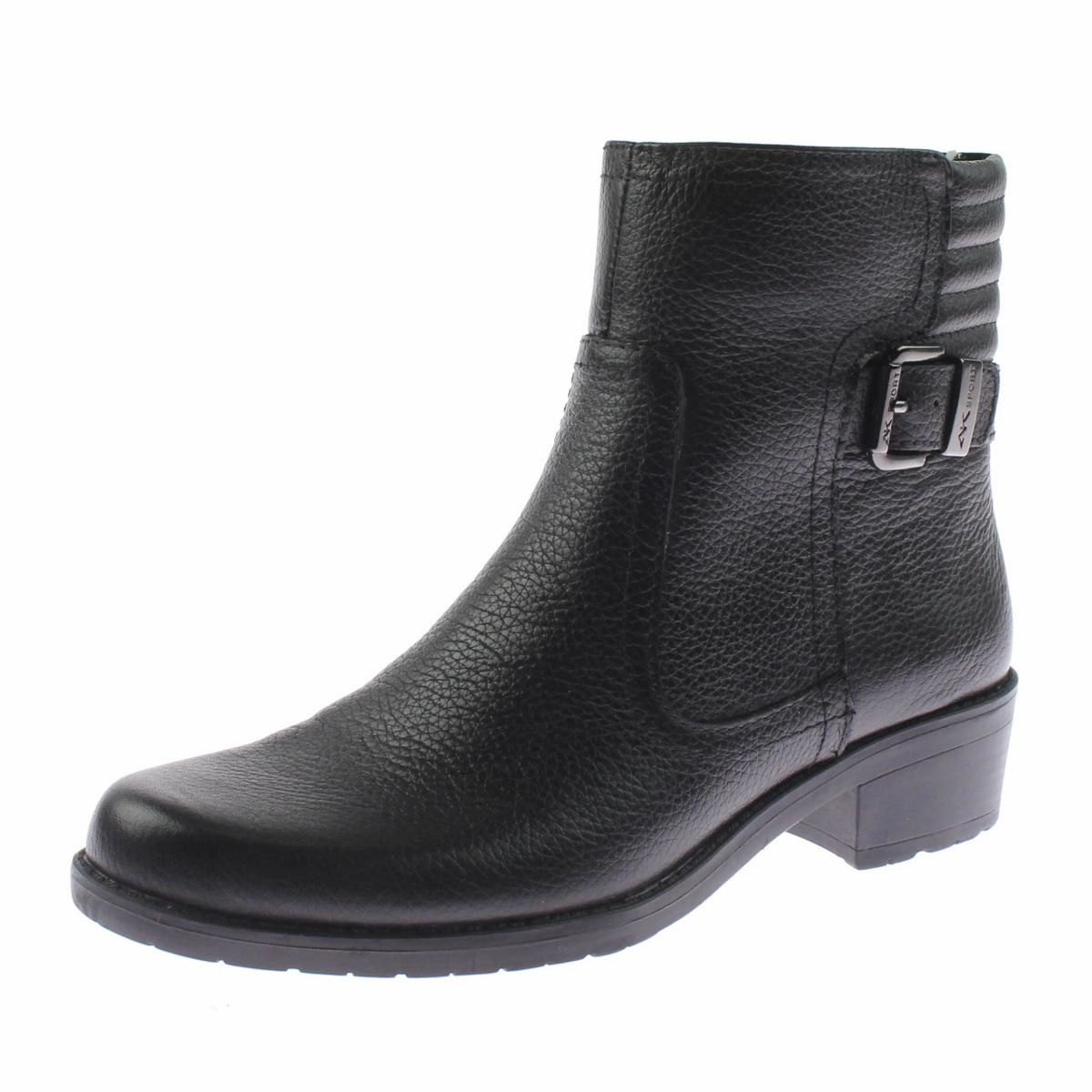 Work Ready Lanette Womens Solid Round Toe Motorcycle Boots