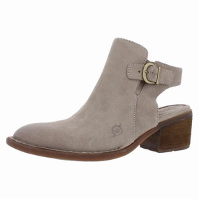 Margrit Womens Suede Open Back Booties Move Free Reinforced Form Weekend Wanderer